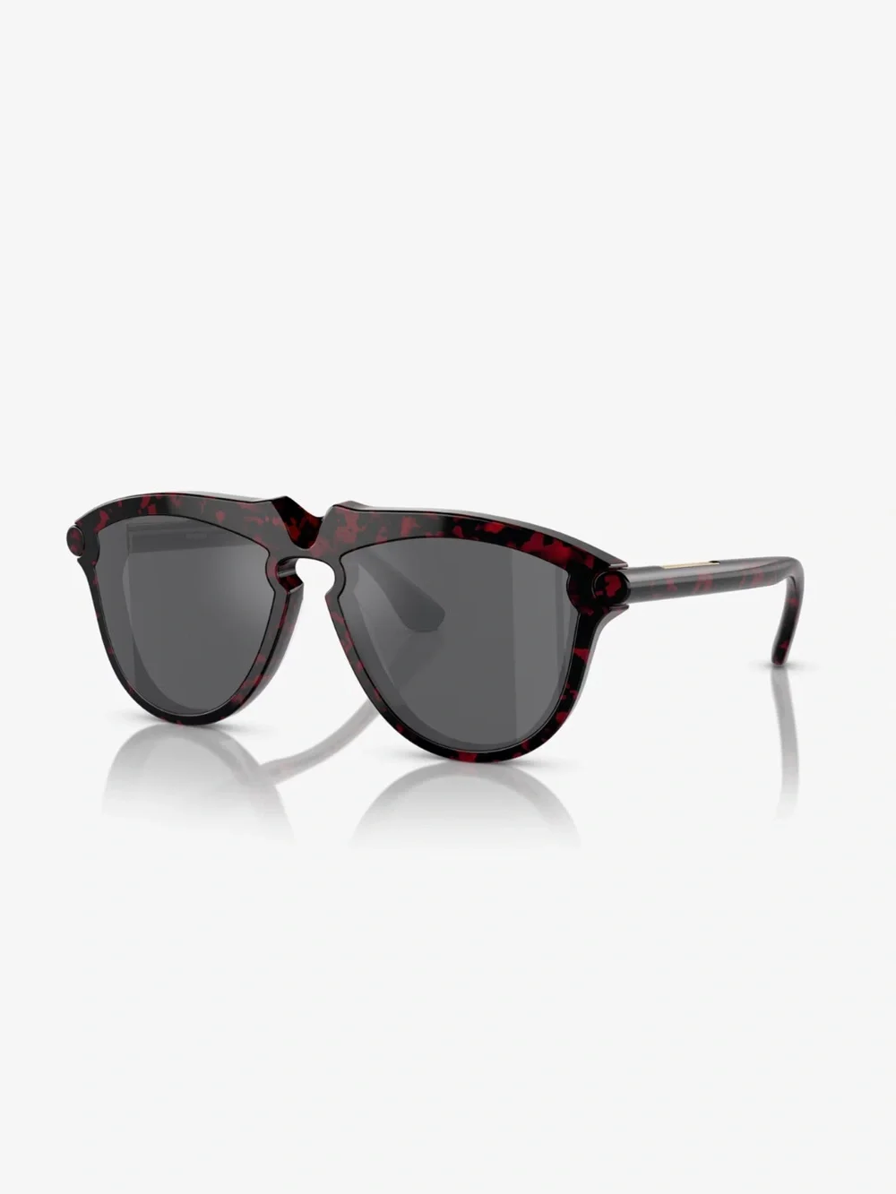 Burberry Red Havana Pilot Men’s Sunglasses  NIB Full Inclusion